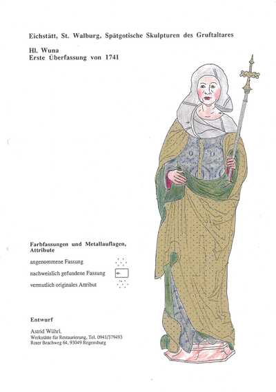 Heilige Wuna erste Überfassung von 1741