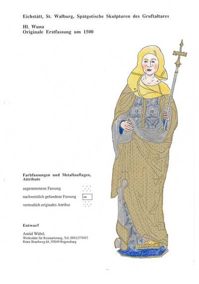 Heilige Wuna Erstfassung von 1500